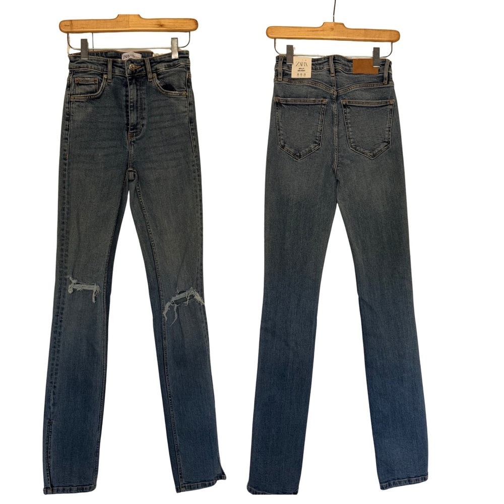 Zara Split Hem Skinny Jeans – Size 34